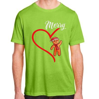 Gingerbread Merry Christmas Couples Matching Xmas Party Adult ChromaSoft Performance T-Shirt