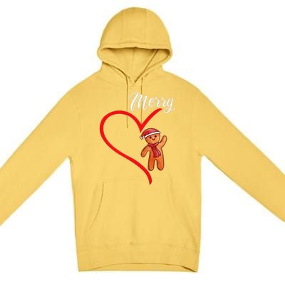 Gingerbread Merry Christmas Couples Matching Xmas Party Premium Pullover Hoodie