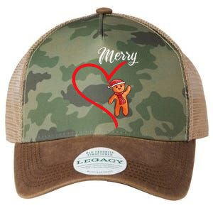 Gingerbread Merry Christmas Couples Matching Xmas Party Legacy Tie Dye Trucker Hat