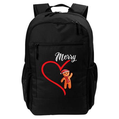 Gingerbread Merry Christmas Couples Matching Xmas Party Daily Commute Backpack