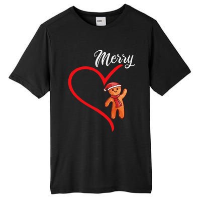 Gingerbread Merry Christmas Couples Matching Xmas Party Tall Fusion ChromaSoft Performance T-Shirt