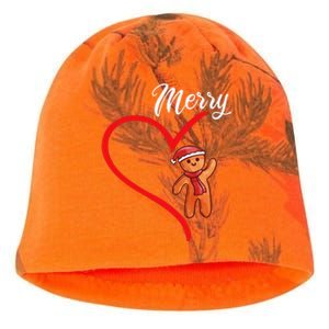 Gingerbread Merry Christmas Couples Matching Xmas Party Kati - Camo Knit Beanie