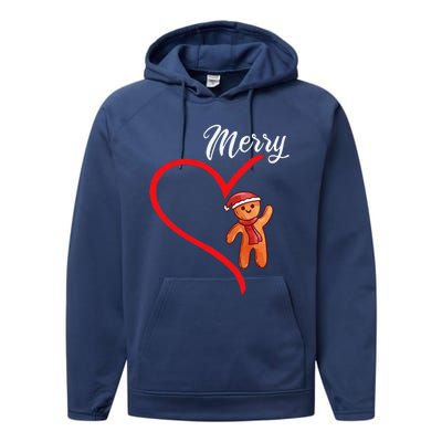 Gingerbread Merry Christmas Couples Matching Xmas Party Performance Fleece Hoodie