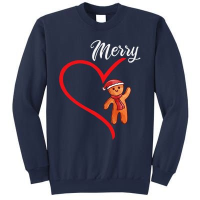 Gingerbread Merry Christmas Couples Matching Xmas Party Sweatshirt