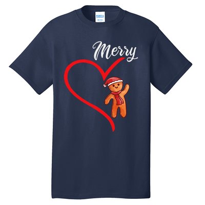 Gingerbread Merry Christmas Couples Matching Xmas Party Tall T-Shirt