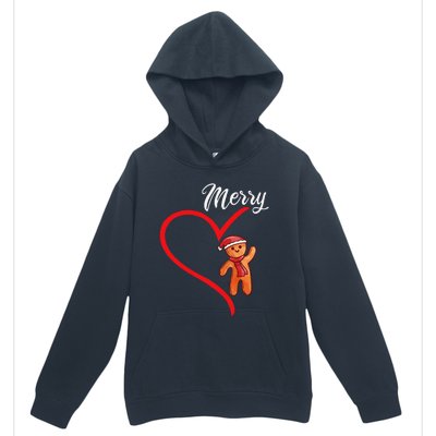 Gingerbread Merry Christmas Couples Matching Xmas Party Urban Pullover Hoodie