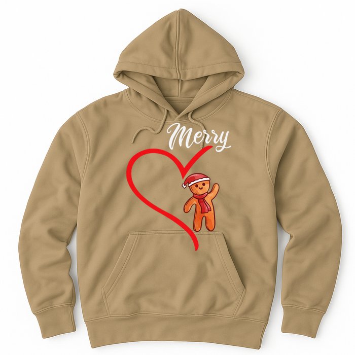 Gingerbread Merry Christmas Couples Matching Xmas Party Hoodie