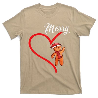 Gingerbread Merry Christmas Couples Matching Xmas Party T-Shirt