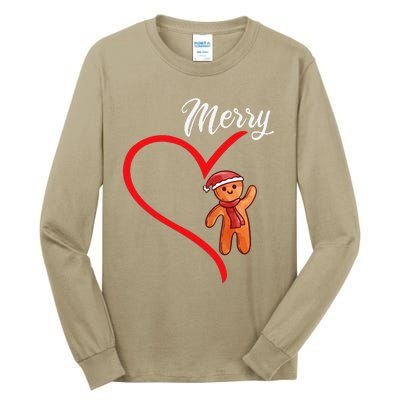 Gingerbread Merry Christmas Couples Matching Xmas Party Tall Long Sleeve T-Shirt