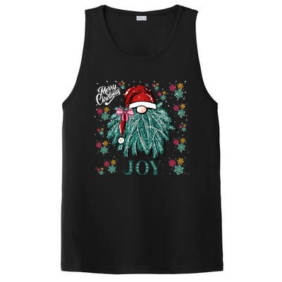 Gnome Merry Christmas Joy Snowflake Santa Hat Wreath Tree Funny Gift PosiCharge Competitor Tank