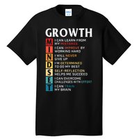 Growth Mindset Definition Motivational Quote Inspiration Tall T-Shirt