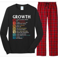 Growth Mindset Definition Motivational Quote Inspiration Long Sleeve Pajama Set