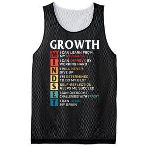 Growth Mindset Definition Motivational Quote Inspiration Mesh Reversible Basketball Jersey Tank