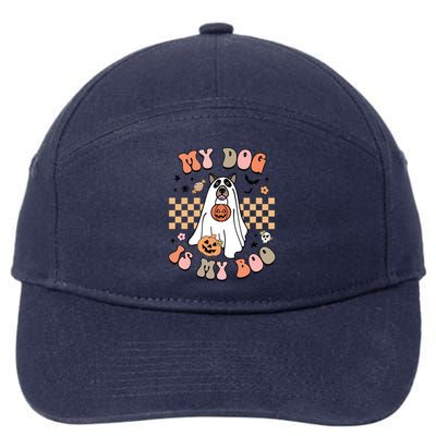 Groovy My Dog Is My Boo Cute Dog Lover Halloween Gift 7-Panel Snapback Hat