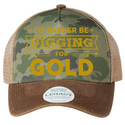 Gold Miner Digger Prospecting Treasure Hunting Legacy Tie Dye Trucker Hat