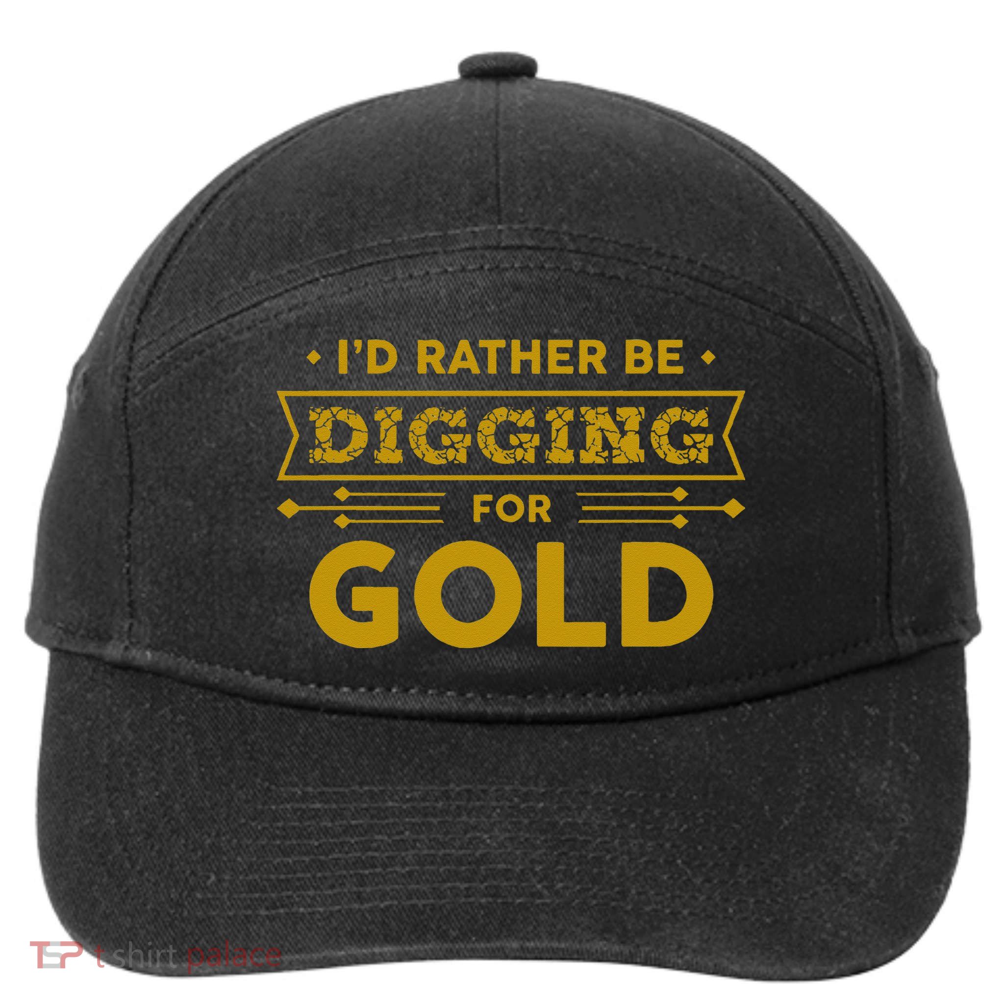 Gold Miner Digger Prospecting Treasure Hunting 7-Panel Snapback Hat