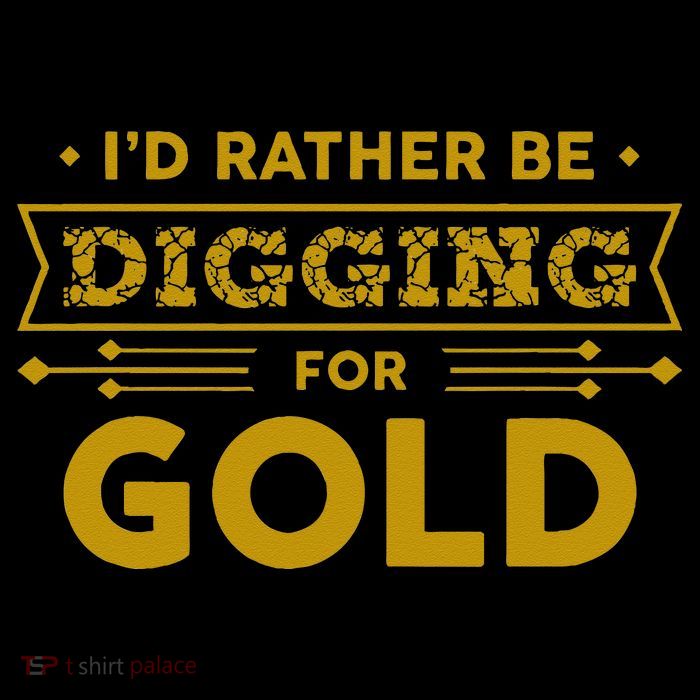 Gold Miner Digger Prospecting Treasure Hunting 7-Panel Snapback Hat