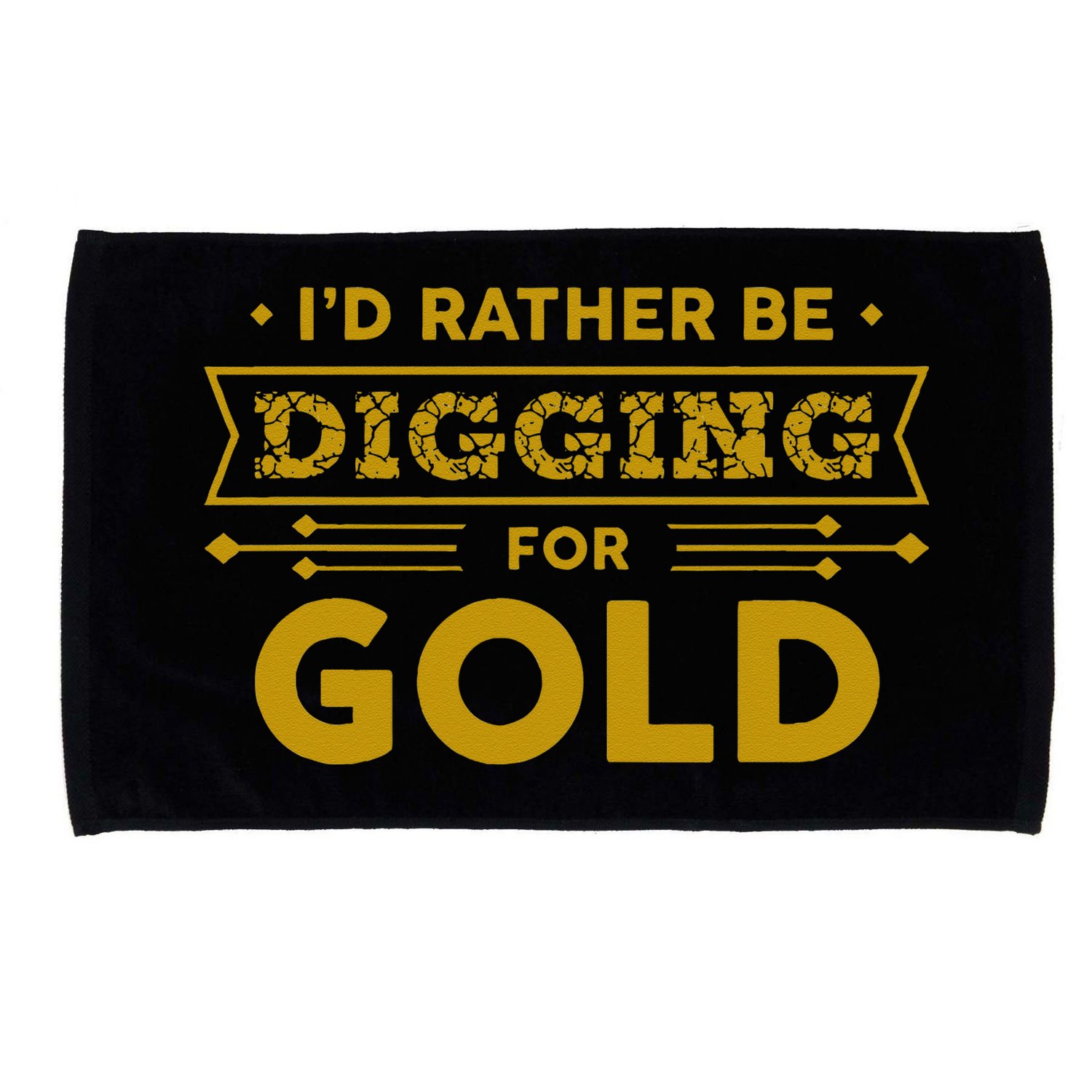 Gold Miner Digger Prospecting Treasure Hunting Microfiber Hand Towel