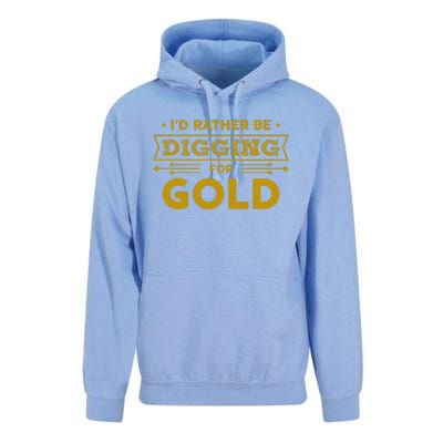 Gold Miner Digger Prospecting Treasure Hunting Unisex Surf Hoodie