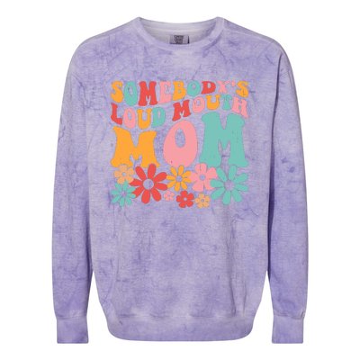 Grandma MotherS Day Celebration Colorblast Crewneck Sweatshirt