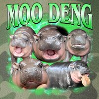 Green Moo Deng Meme Hippo Legacy Tie Dye Trucker Hat
