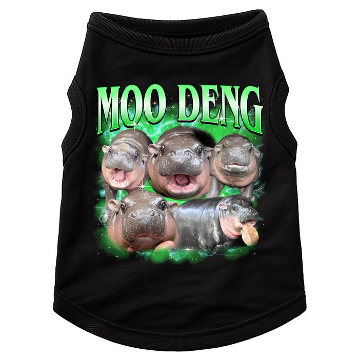 Green Moo Deng Meme Hippo Doggie Tank