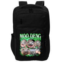 Green Moo Deng Meme Hippo Impact Tech Backpack