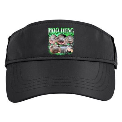 Green Moo Deng Meme Hippo Adult Drive Performance Visor
