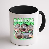 Green Moo Deng Meme Hippo Mug