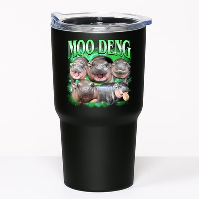Green Moo Deng Meme Hippo Tumbler