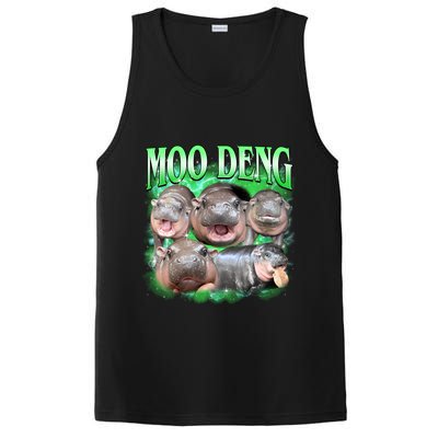 Green Moo Deng Meme Hippo PosiCharge Competitor Tank