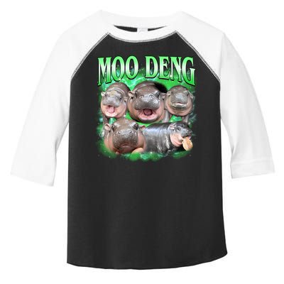 Green Moo Deng Meme Hippo Toddler Fine Jersey T-Shirt