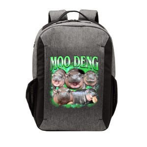 Green Moo Deng Meme Hippo Vector Backpack