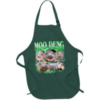 Green Moo Deng Meme Hippo Apron