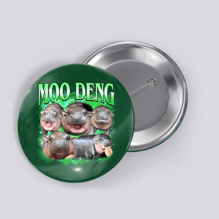 Green Moo Deng Meme Hippo Button