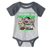 Green Moo Deng Meme Hippo Infant Baby Jersey Bodysuit