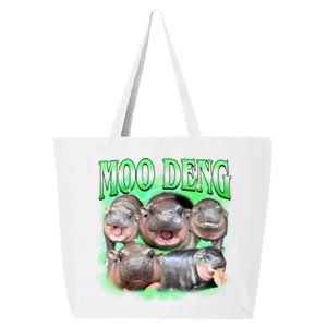 Green Moo Deng Meme Hippo 25L Jumbo Tote