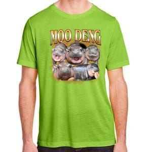 Gold Moo Deng Meme Hippo Funny Adult ChromaSoft Performance T-Shirt