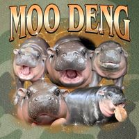 Gold Moo Deng Meme Hippo Funny Legacy Tie Dye Trucker Hat
