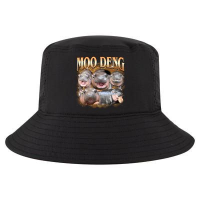 Gold Moo Deng Meme Hippo Funny Cool Comfort Performance Bucket Hat