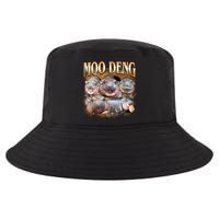 Gold Moo Deng Meme Hippo Funny Cool Comfort Performance Bucket Hat