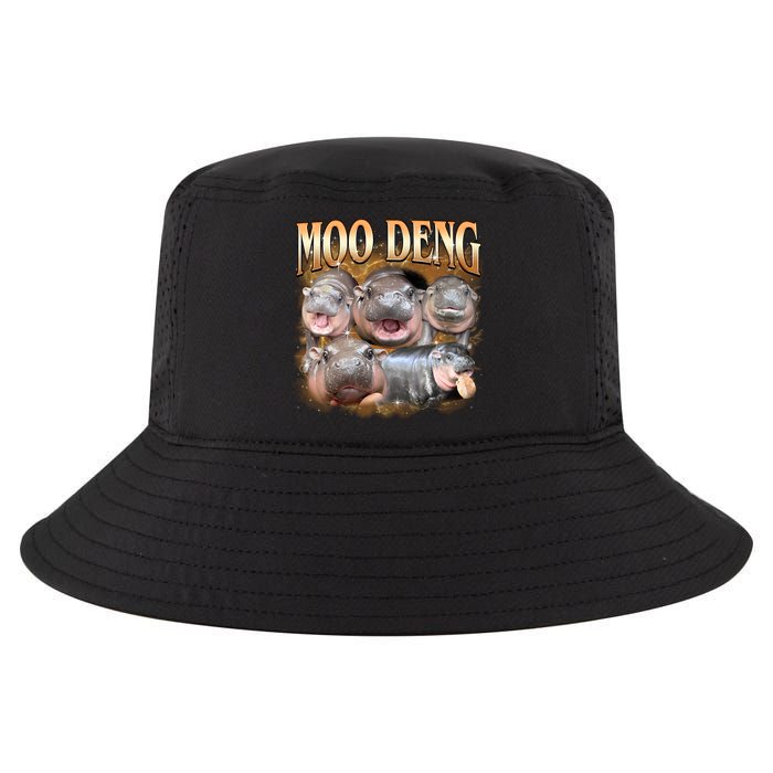 Gold Moo Deng Meme Hippo Funny Cool Comfort Performance Bucket Hat