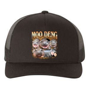 Gold Moo Deng Meme Hippo Funny Yupoong Adult 5-Panel Trucker Hat