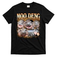 Gold Moo Deng Meme Hippo Funny T-Shirt