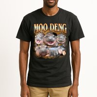 Gold Moo Deng Meme Hippo Funny Tall T-Shirt