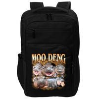 Gold Moo Deng Meme Hippo Funny Impact Tech Backpack