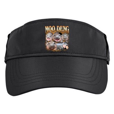 Gold Moo Deng Meme Hippo Funny Adult Drive Performance Visor