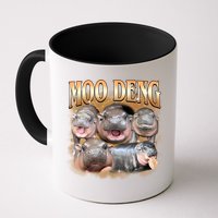Gold Moo Deng Meme Hippo Funny Mug