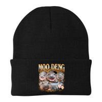 Gold Moo Deng Meme Hippo Funny Beanie