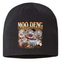 Gold Moo Deng Meme Hippo Funny Sustainable Beanie